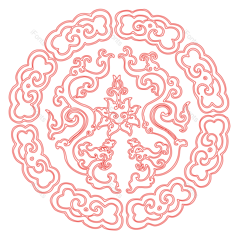 花纹图片,图案元素,剪纸PNG,剪纸元素免抠素材